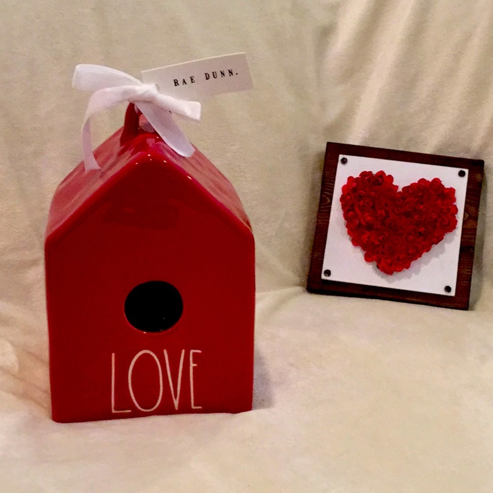 NWT ❤️ Rae Dunn LOVE BirdHouse ❤️
